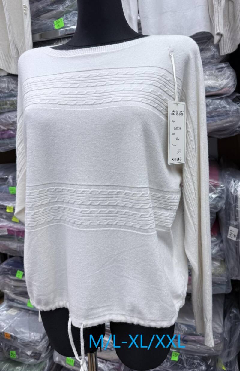 Swetry damskie Roz M/L-XL/2XL. Mix kolor. Paczka 8 szt