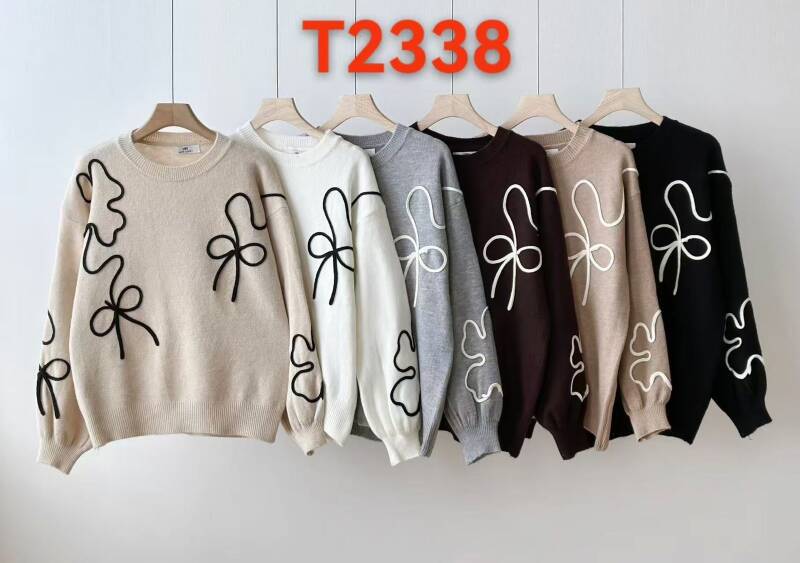 Swetry damskie Roz M/L-L/XL. Mix kolor. Paczka 12 szt