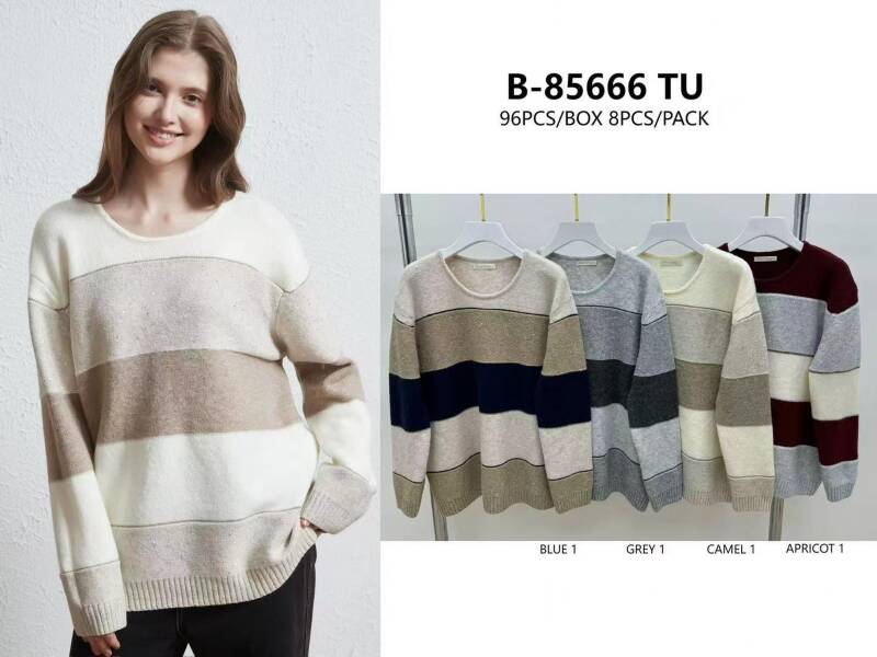 Swetry damskie Roz Standard. Mix kolor. Paczka 4 szt