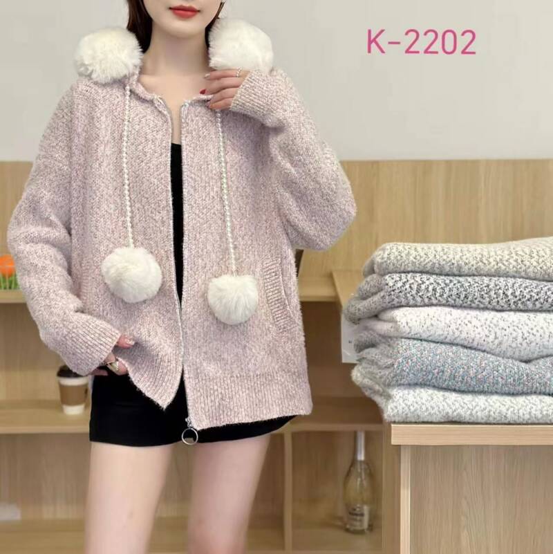 Narzutka damska Roz M/L-XL/2XL. Mix kolor. Paczka 12 szt