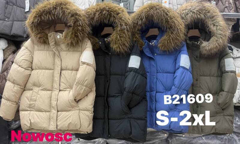 Kurtki damskie zimowe Roz S-2XL, 1 Kolor Paczka 5 szt 