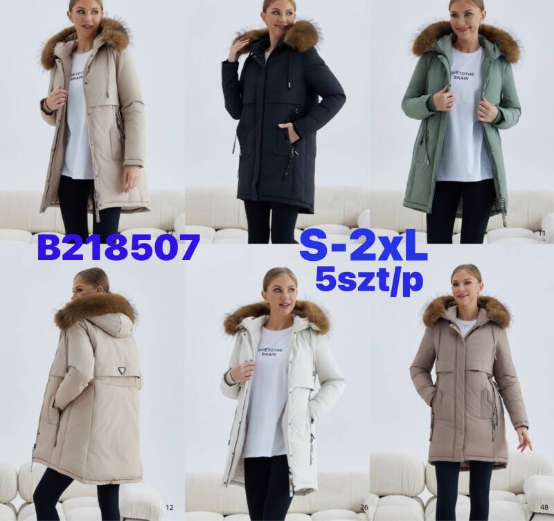 Kurtki damskie cienki Roz S-2XL, 1 Kolor Paczka 5 szt 