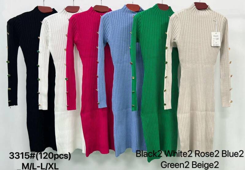 Sukienki damskie Roz M/L-L/XL, Mix Kolor Paczka 12 szt