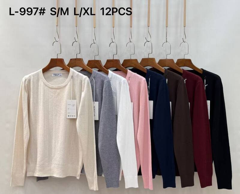 Swetry damskie Roz S/M-L/XL, Mix Kolor .Paczka 12 szt