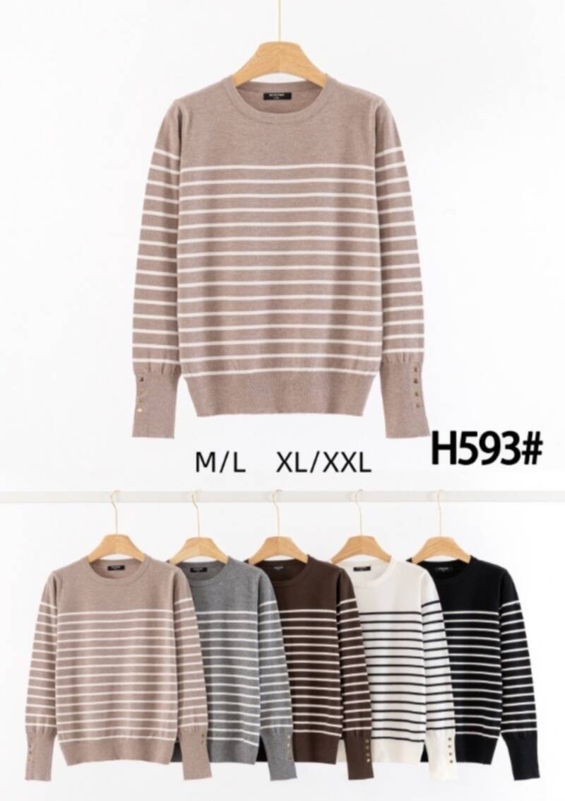 Swetry damskie Roz M/L-L/XL, Mix Kolor Paczka 12 szt