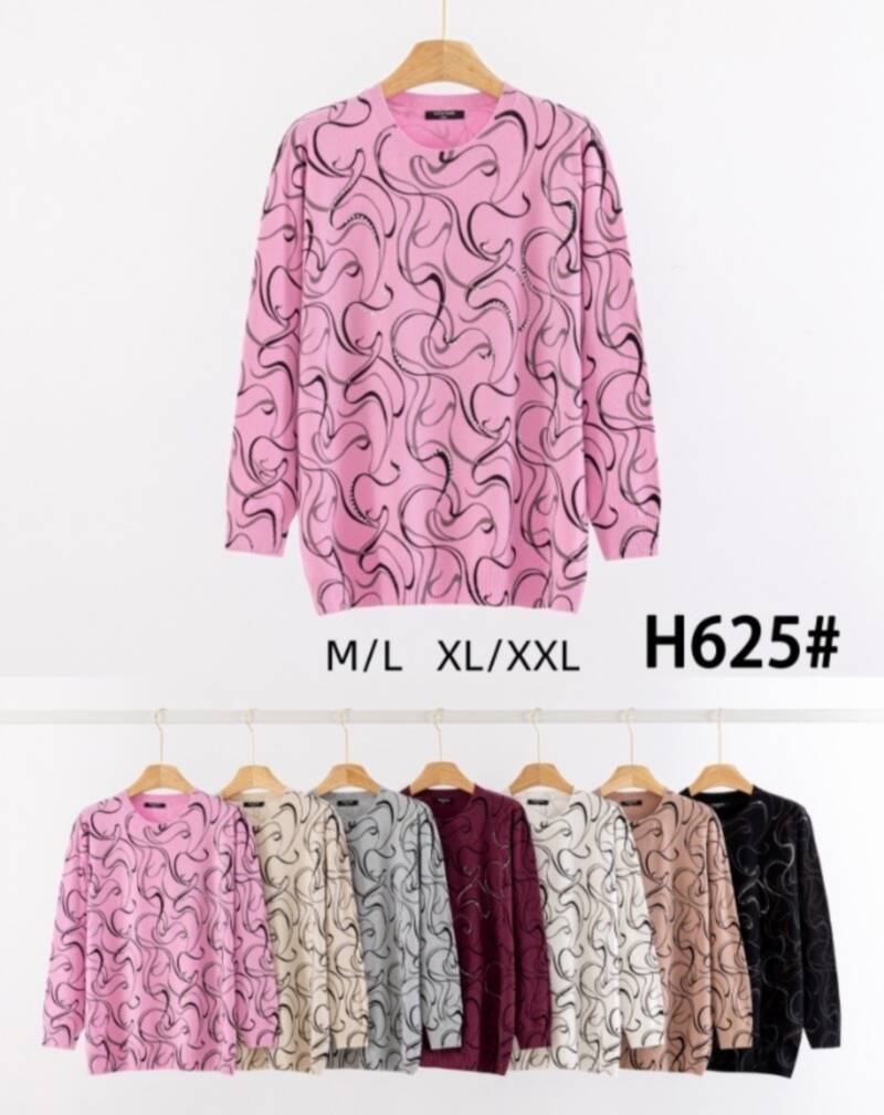Swetry damskie Roz M/L-L/XL, Mix Kolor Paczka 12 szt