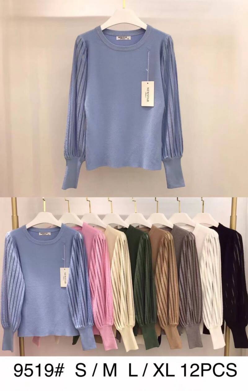 Bluzki damskie Roz S/M-L/XL, Mix Kolor .Paczka 12 szt