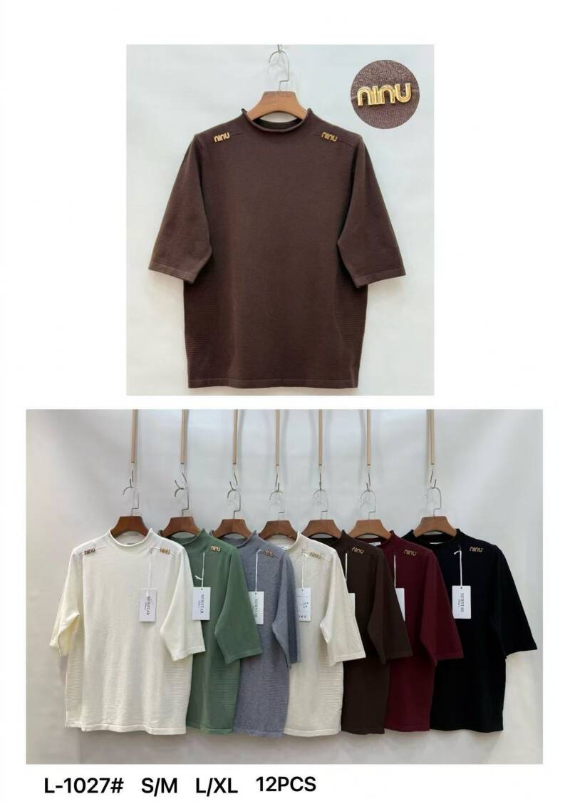 Bluzki damskie Roz S/M-L/XL, Mix Kolor .Paczka 12 szt