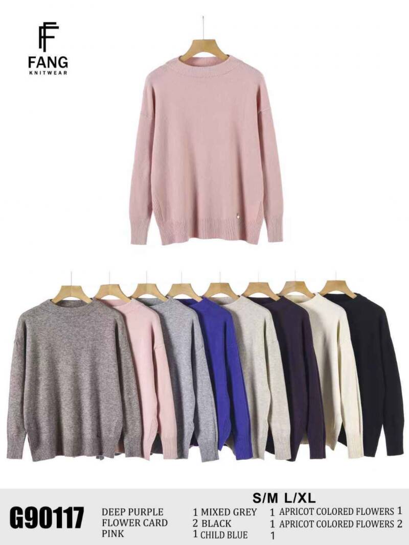 Swetry damskie Roz S/M-L/XL, Mix Kolor .Paczka 10 szt