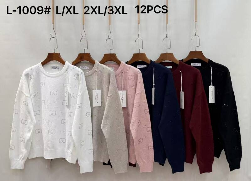 Bluzki damskie Roz L-3XL, Mix Kolor .Paczka 12 szt