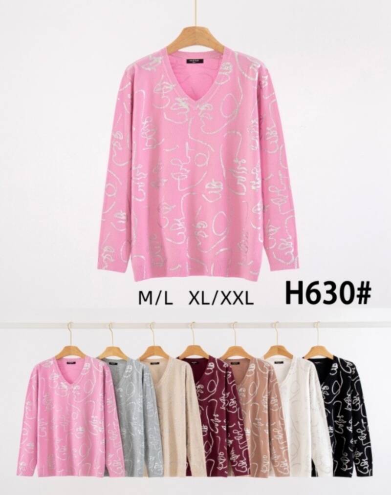 Swetry damskie Roz M/L-L/XL, Mix Kolor Paczka 12 szt