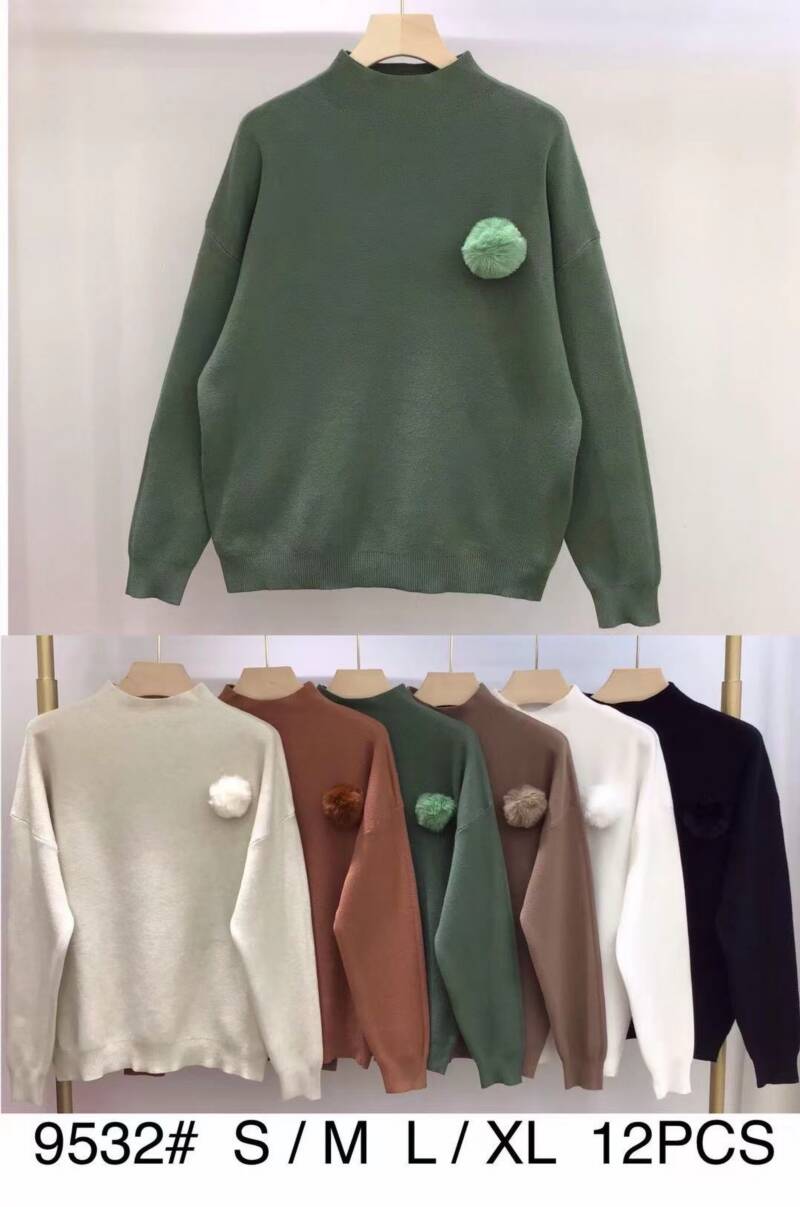 Swetry damskie Roz S/M-L/XL, Mix Kolor Paczka 12 szt
