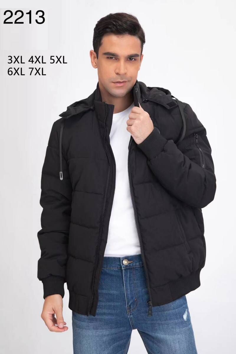 Kurtka męska zimowa Roz 3XL-7XL, 1 Kolor Paczka 5 szt
