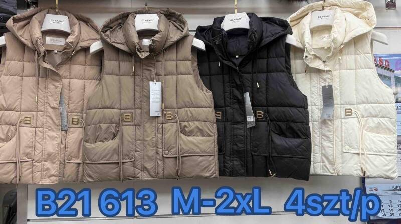 Kamizelki damskie  Roz M-2XL, 1 Kolor Paczka 4 szt