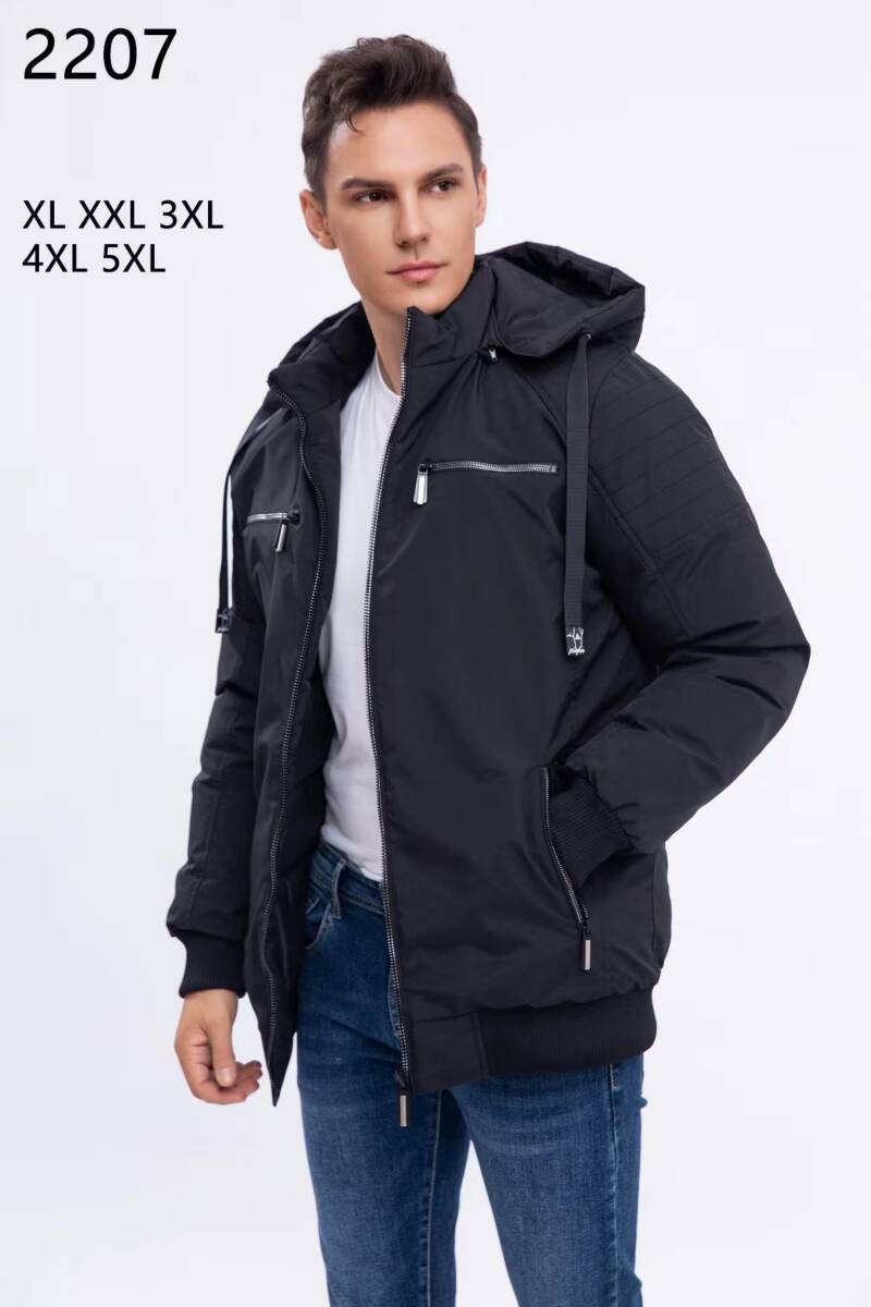Kurtka męska cienka Roz XL-5XL, 1 Kolor Paczka 5 szt