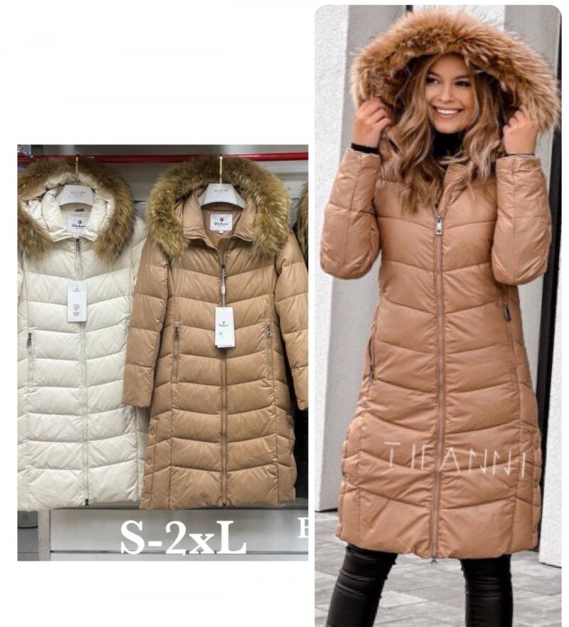 Kurtki damskie zimowe Roz S-2XL, 1 Kolor Paczka 5 szt