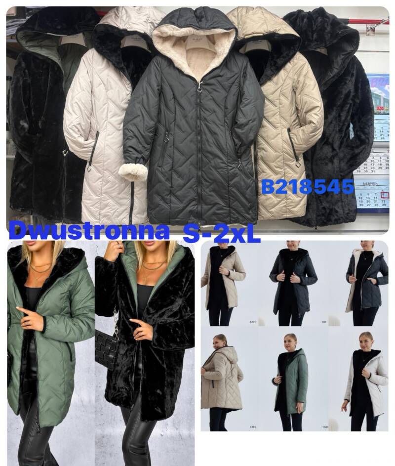 Kurtki damskie zimowe Roz S-2XL, 1 Kolor Paczka 5 szt