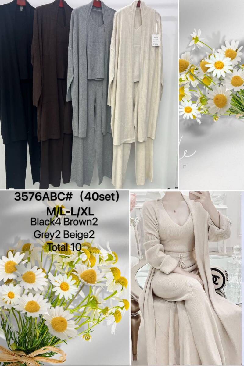 Komplet damskie Roz M/L-L/XL, Mix Kolor .Paczka 10 szt