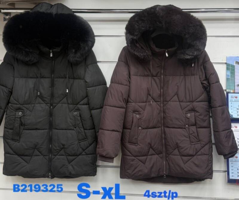 Kurtki damskie zimowe Roz S-2XL, 1 Kolor Paczka 4 szt