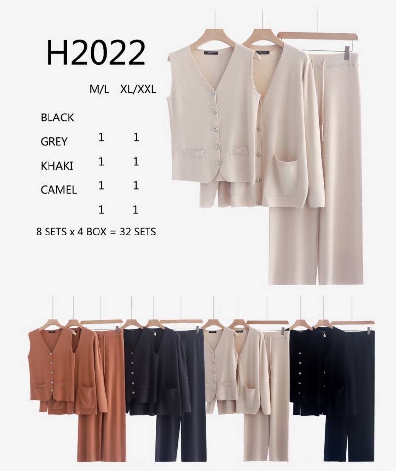 Komplet damskie Roz M/L-L/XL, Mix Kolor .Paczka 8 szt