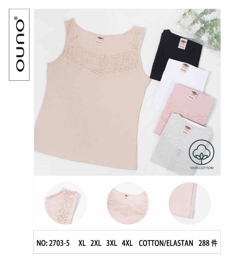 Topy damskie Roz XL-4XL Mix kolor Paczka 12 szt