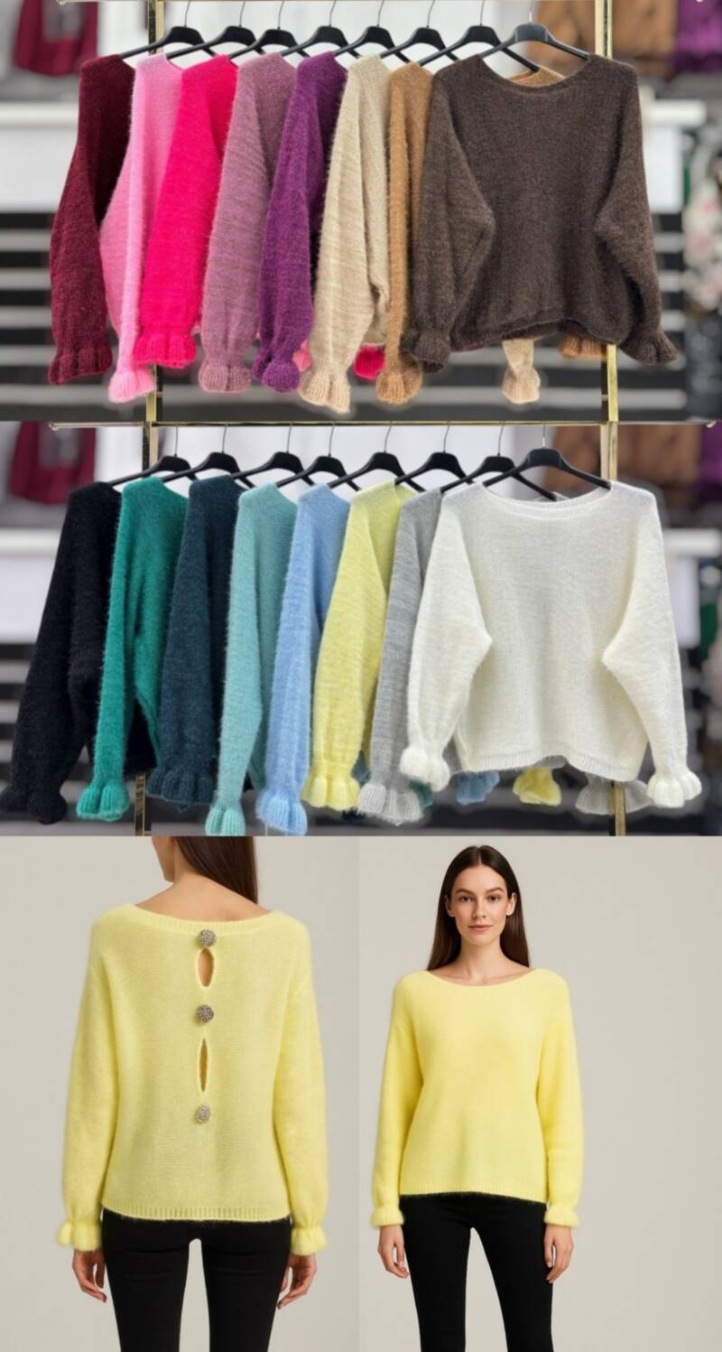 Swetry damskie (Włoskie produkt) Roz Standard, Mix Kolor Paczka 5 szt