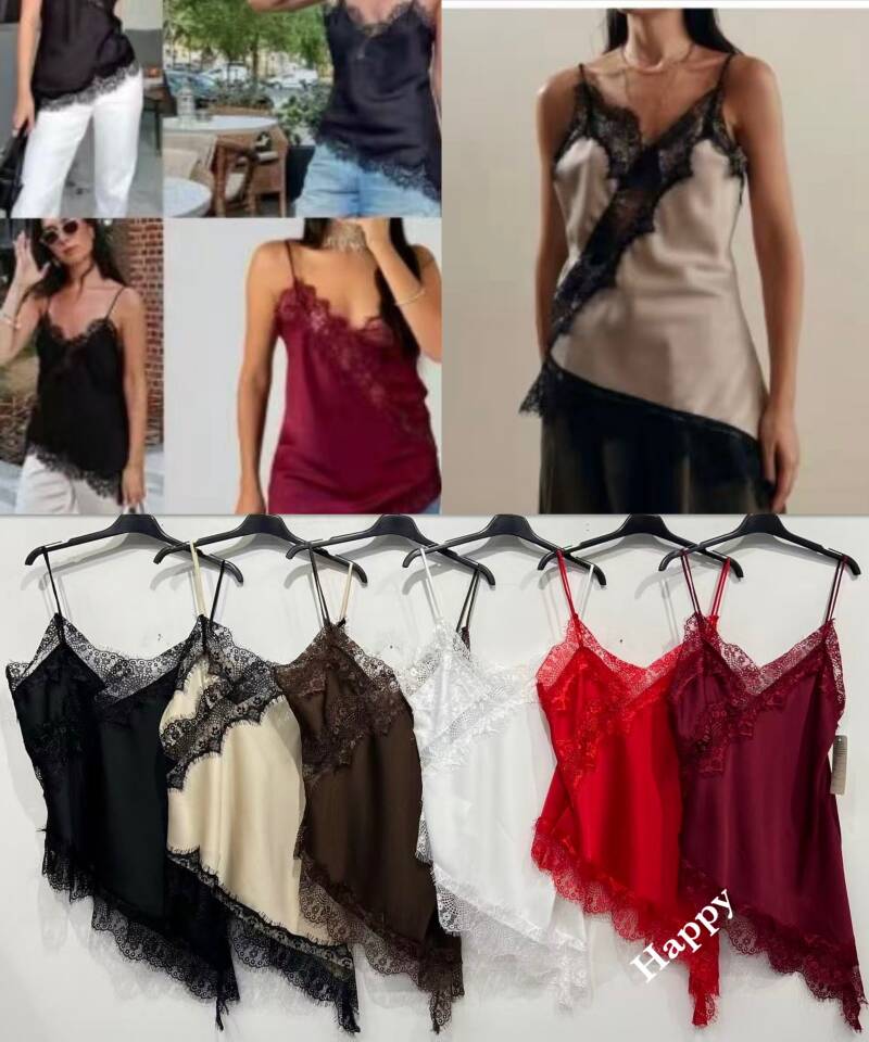 Bluzki damskie (Włoskie produkt) Roz Standard, Mix Kolor Paczka 5 szt