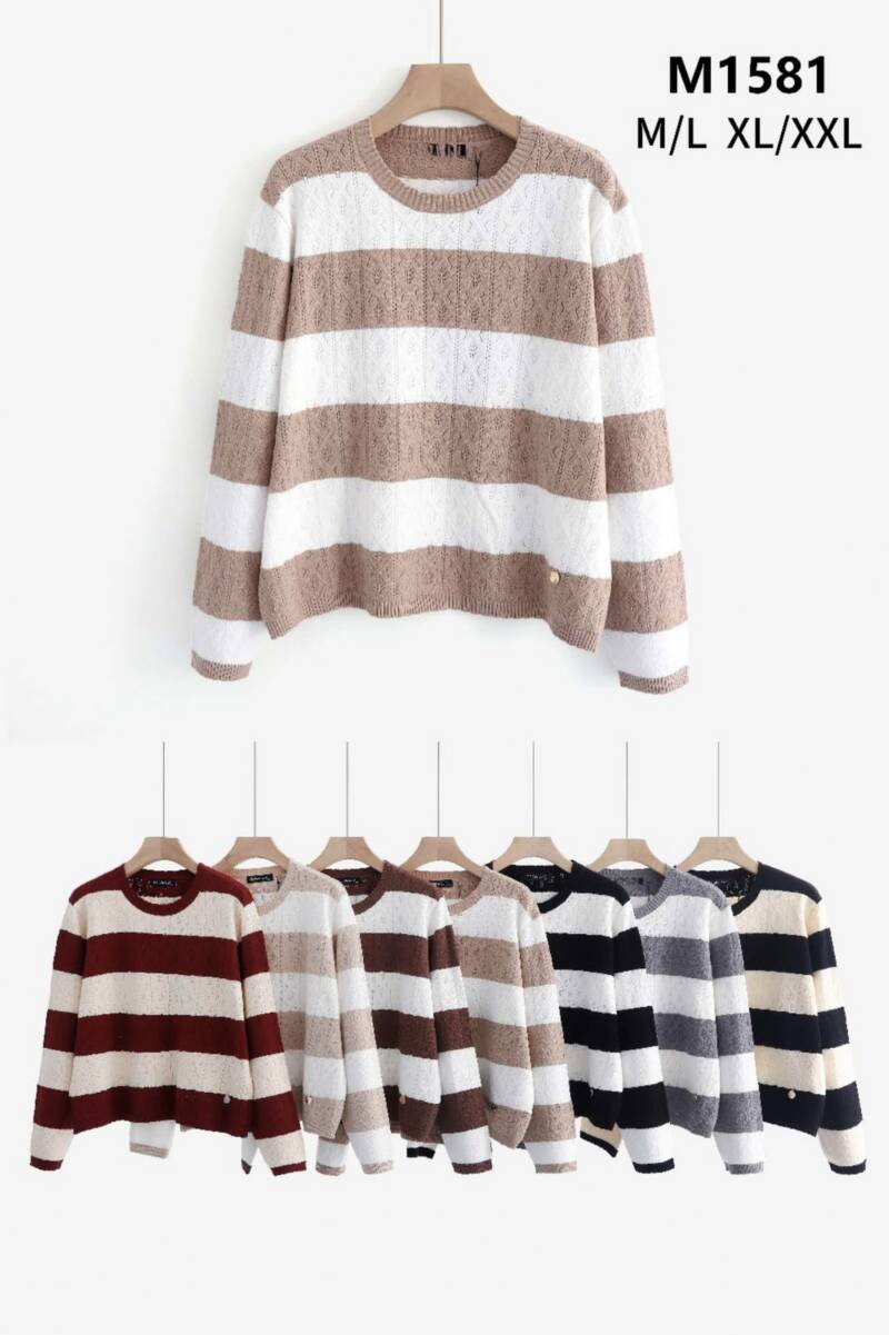 Swetry damskie Roz M/L-XL-2XL, Mix Kolor Paczka 12 szt