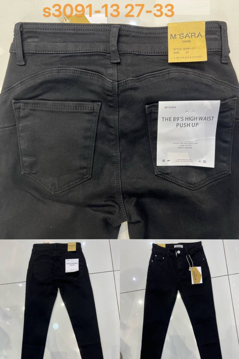 Spodnie damskie jeansy Roz 26-31, 1 Kolor Paczka 10 szt