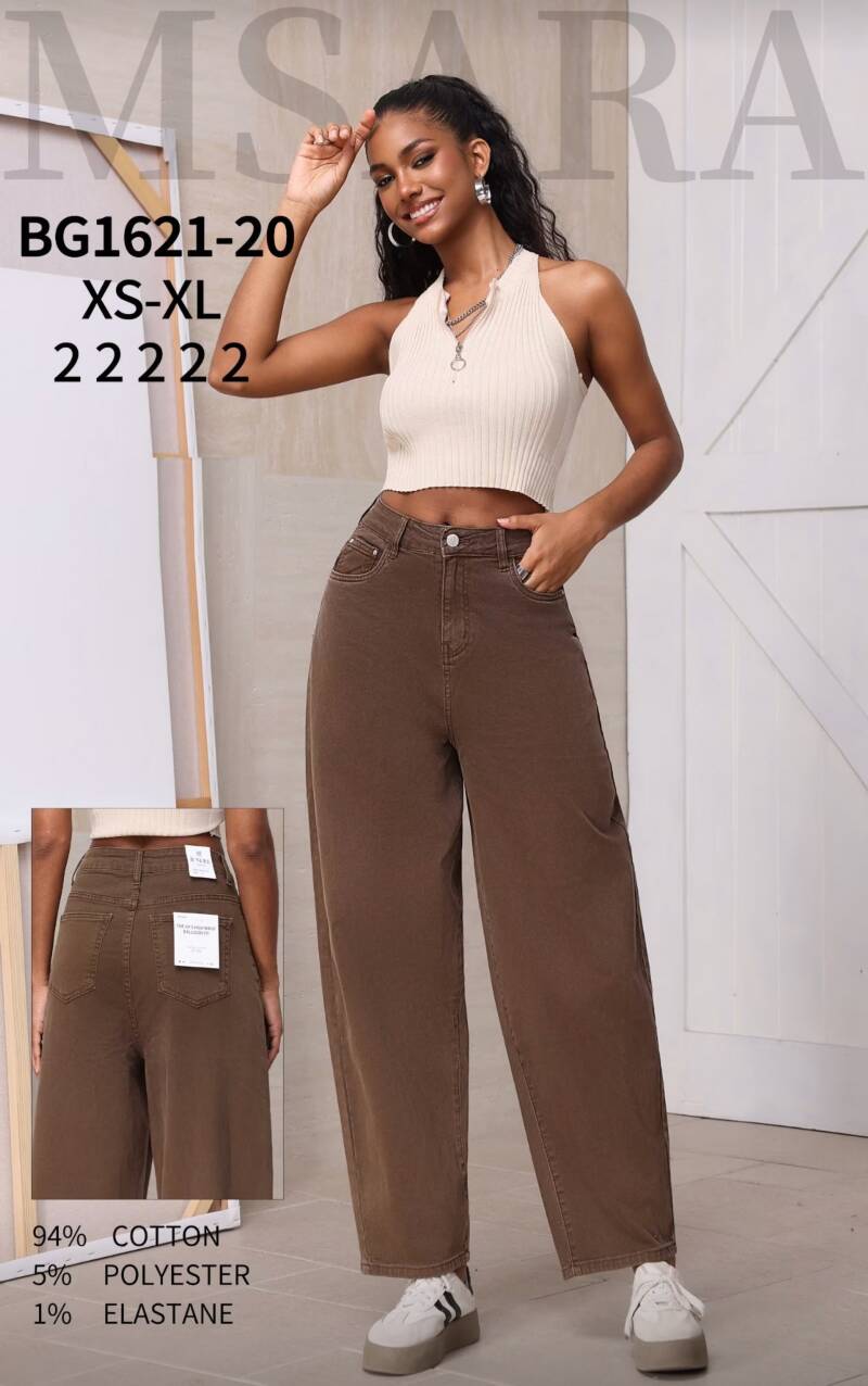 Spodnie damskie jeansy Roz XS-XL 1 Kolor Paczka 10 szt