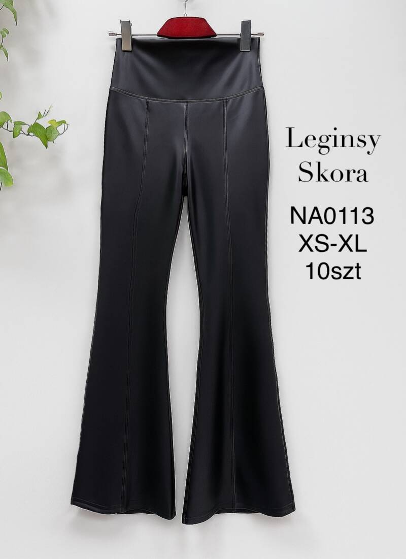 Spodnie skórzane damskie Roz XS-XL, 1 Kolor Paczka 10 szt