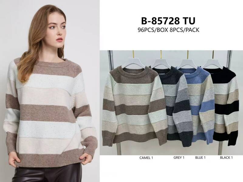 Swetry damskie Roz Standard, Mix Kolor Paczka 4 szt