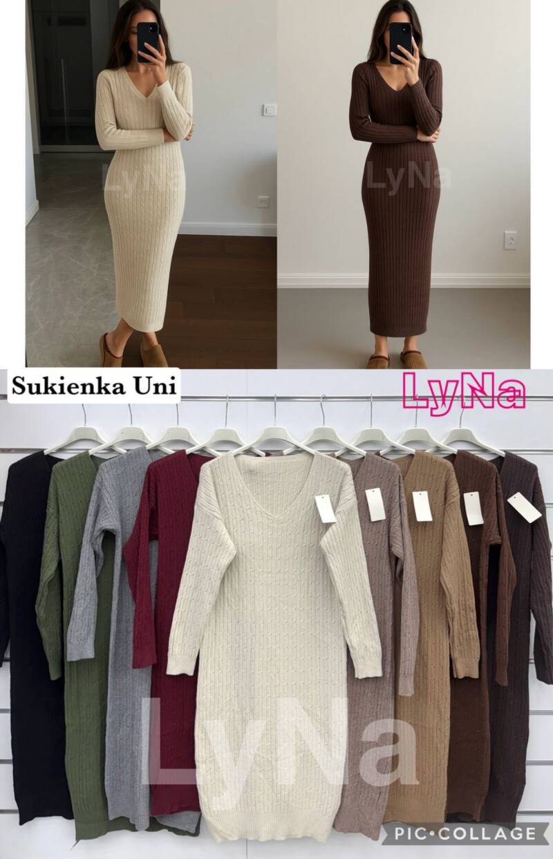 Sukienki damskie (Włoskie produkt) Roz Standard, Mix Kolor Paczka 5 szt