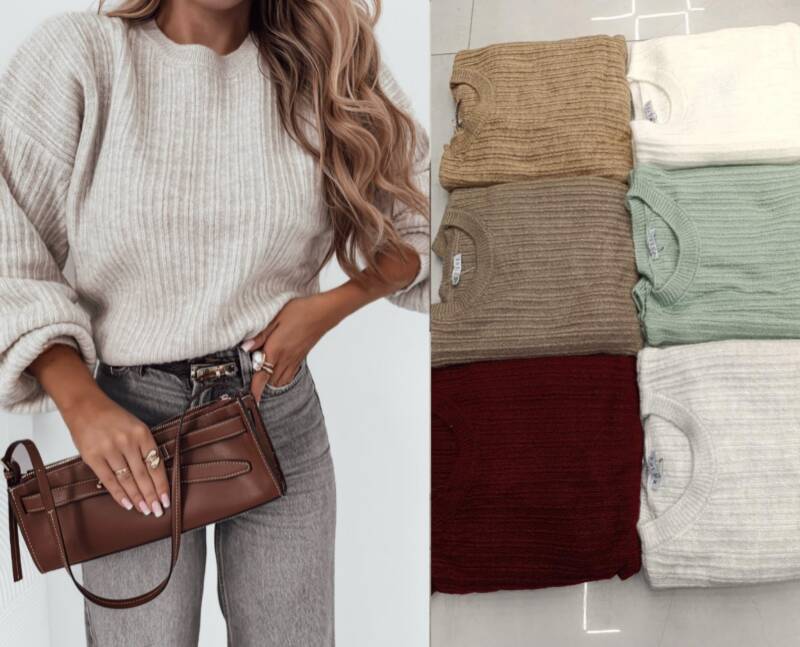 Swetry damskie Roz Standard, Mix Kolor .Paczka 10 szt