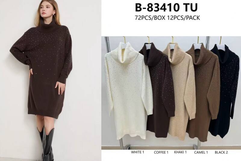 Sukienki damskie Roz Standard, Mix Kolor Paczka 6 szt