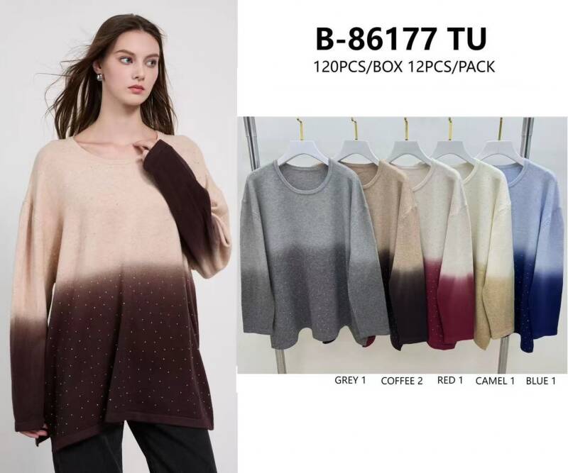 Swetry damskie Roz Standard, Mix Kolor Paczka 6 szt