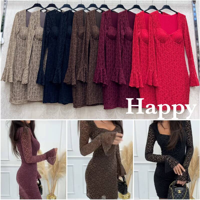 Sukienki damskie (Włoskie produkt) Roz Standard, Mix Kolor Paczka 5 szt