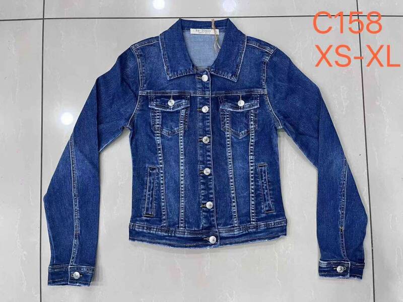 Kurtki damskie jeansy Roz XS-XL, 1 Kolor Paczka 10 szt