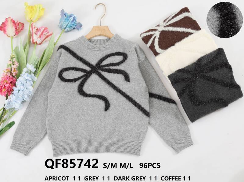 Swetry damska (Francja produkt) Roz S/M-M/L, Mix Kolor .Paczka 8 szt