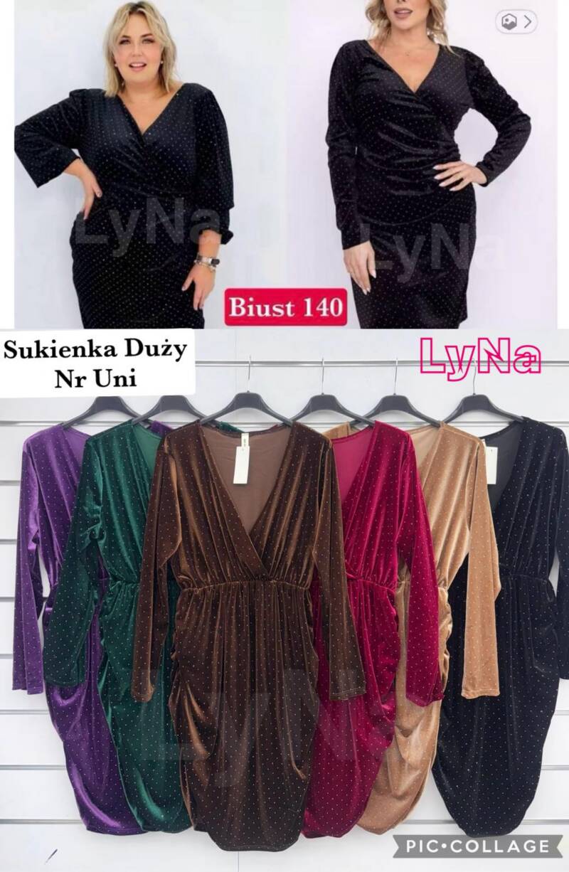 Sukienki damskie (Włoskie produkt) Roz Standard, Mix Kolor Paczka 5 szt