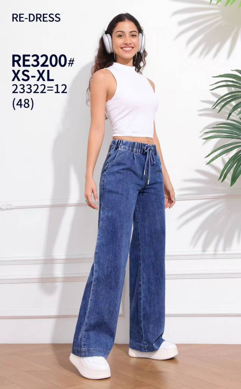 Spodnie damskie jeansy Roz XS-XL, 1 Kolor Paczka 12 szt