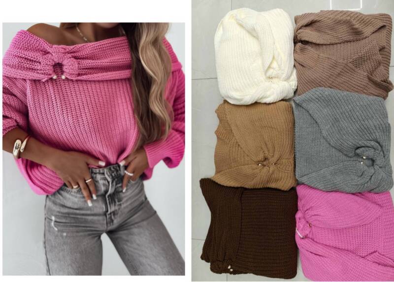 Swetry damskie Roz Standard, Mix Kolor .Paczka 10 szt