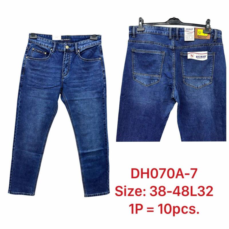 Spodnie jeansy meskie Roz 38-48, 1 Kolor .Paczka 10 szt
