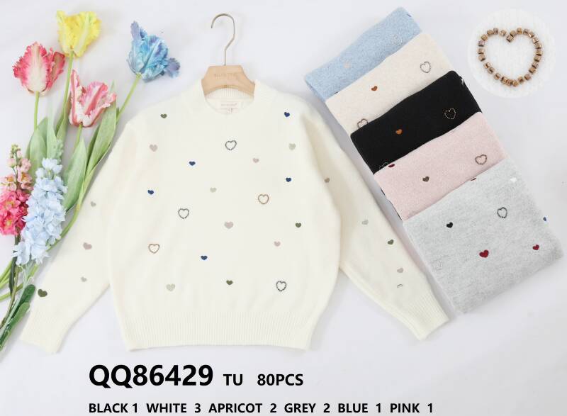 Swetry damska (Francja produkt) Roz Standard, Mix Kolor .Paczka 10 szt