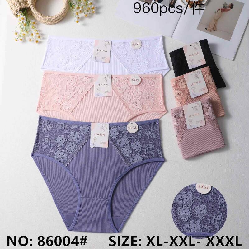 Majtki damskie Roz XL-3XL, Mix kolor Paczka 24 szt