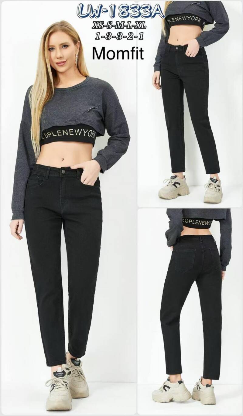 Spodnie damskie jeansy Roz XS-XL, 1 Kolor Paczka 10 szt