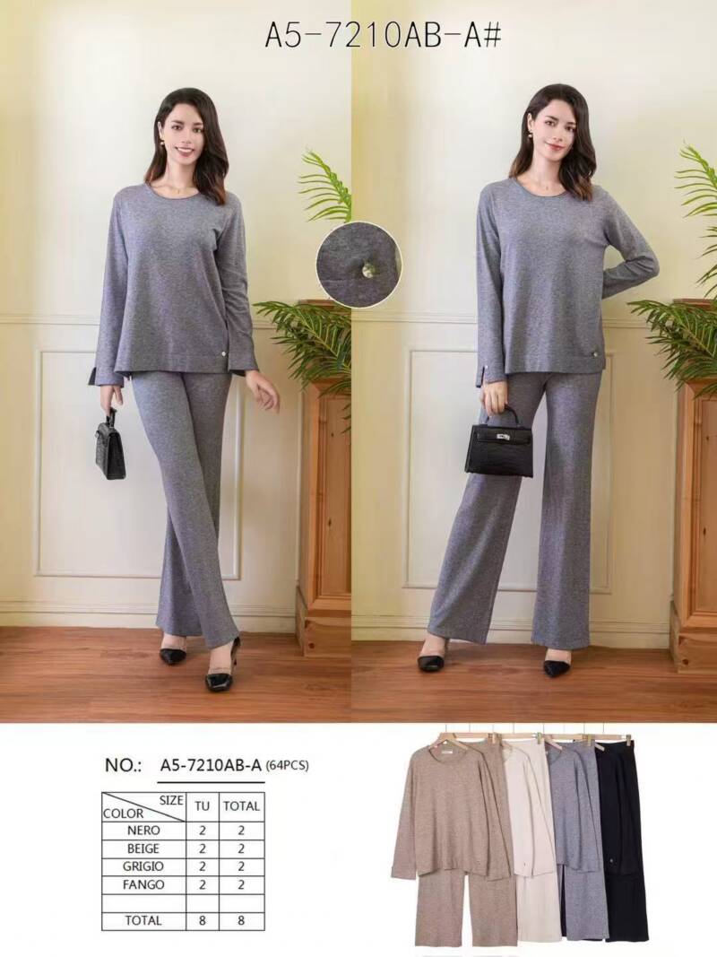 Komplet damskie Roz Standard, Mix Kolor Paczka 8 szt