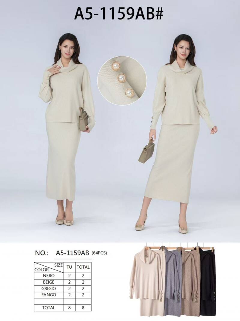 Komplet damskie Roz Standard, Mix Kolor Paczka 8 szt