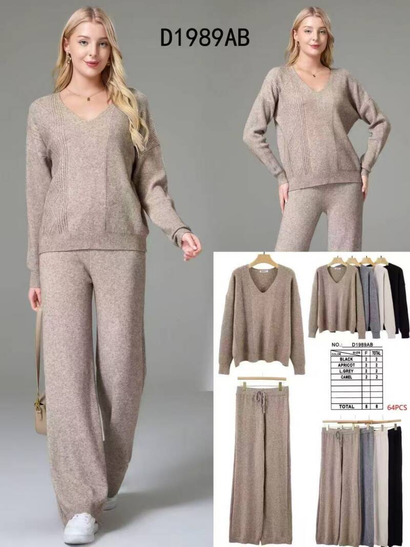 Komplet damskie Roz Standard, Mix Kolor Paczka 8 szt