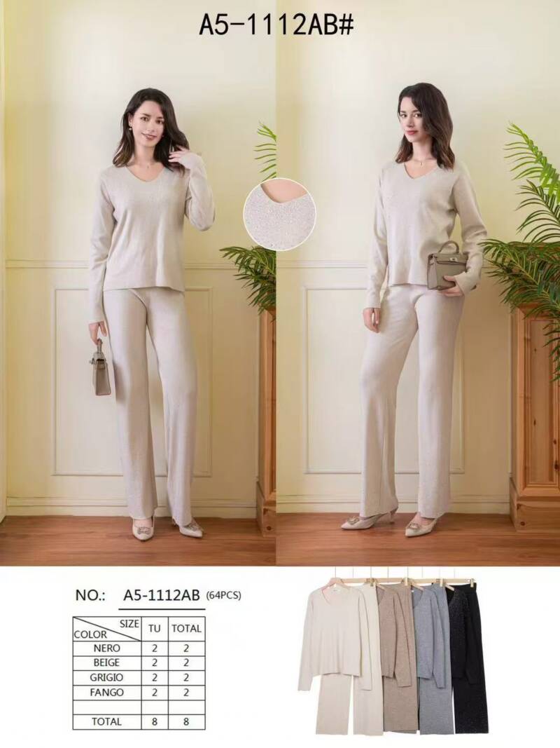 Komplet damskie Roz Standard, Mix Kolor Paczka 8 szt